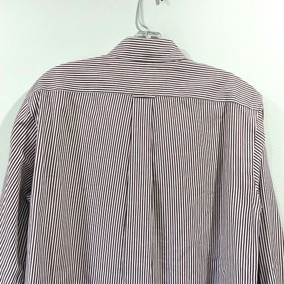 Nordstorm Classic button down in Red White 100% Cotton Size 15 1/2 - 33 M - Picture 6 of 9